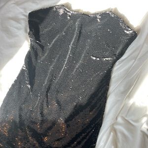 Black sequin dress. Garage brand. Size xs.